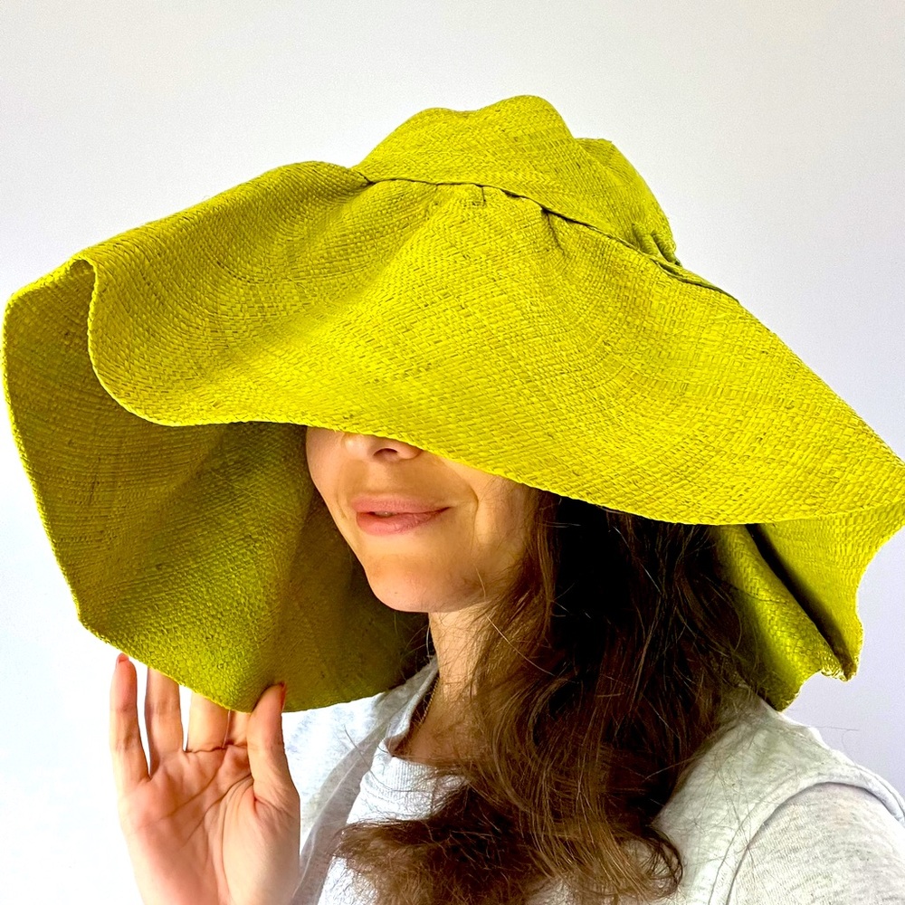 Woven beach flower hat. Bought in Italy